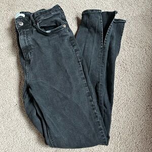 Black Split-hem Denim